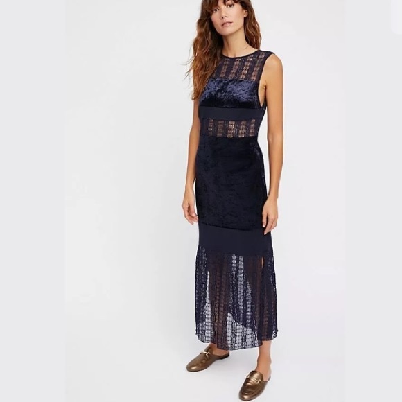 Free People Dresses & Skirts - NEW Free People Keep in Line Velvet Midi Dress XS Free People Dresses & Skirts - NEW Free People Keep in Line Velvet Midi Dress XS